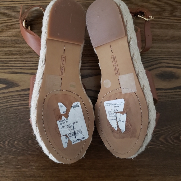 Vince Camuto Women's Kathalia Platform Sandal Cognac 5.5M/36 - Picture 4 of 5